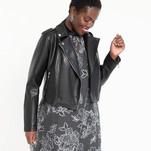 Eloquii black moto jacket